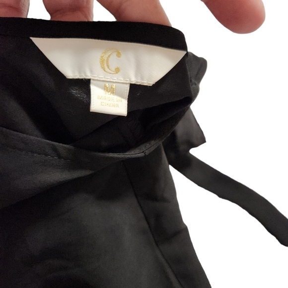 Charming Charlie Jumpsuit Romper Black Embroidered Bohemian, sz M - Picture 5 of 11